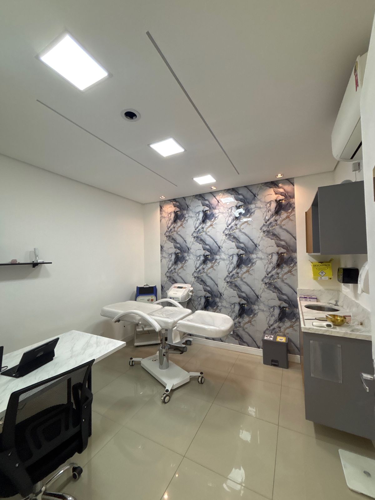 Ambiente de atendimento para tratamentos corporais